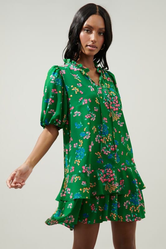 Ivana Floral Runner Up Shift Dress Sugarlips