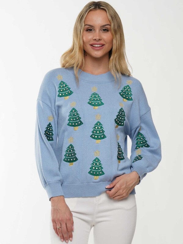 Jeweled Christmas Tree Sweater why dress