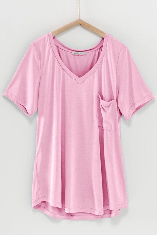 Knit Modal Pocket Tee love tree fashion