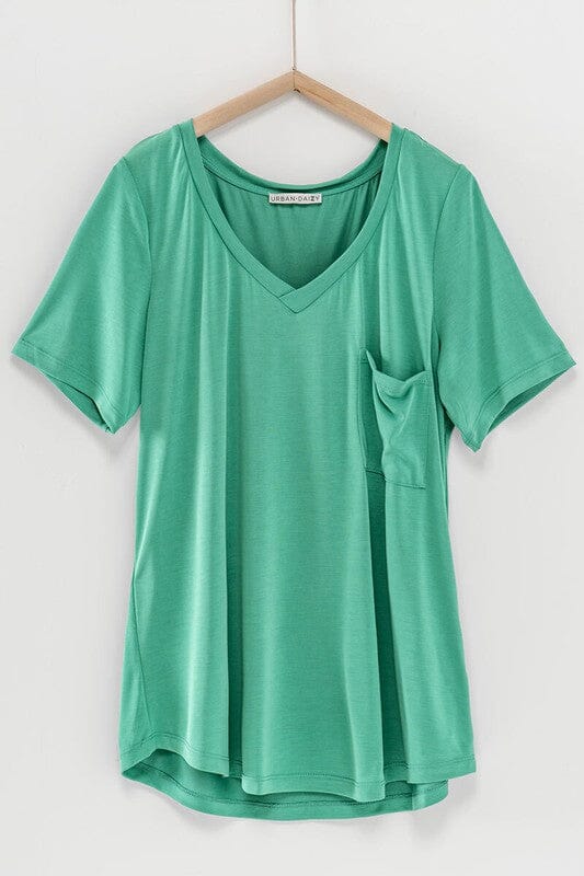 Knit Modal Pocket Tee love tree fashion