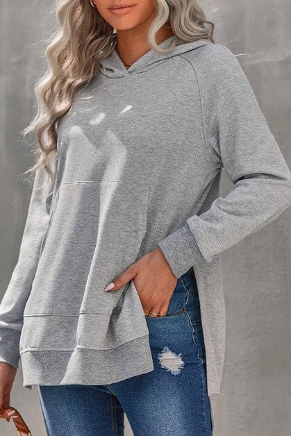 Long Sleeve Pocket Hoodie Top supreme fashion