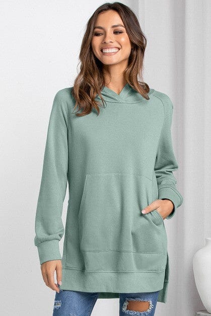 Long Sleeve Pocket Hoodie Top supreme fashion
