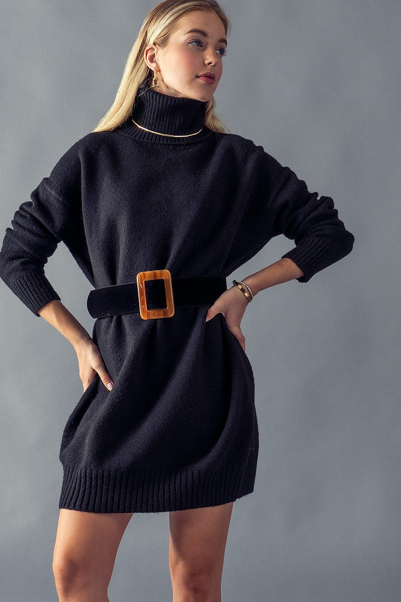 Loose Fit Turtleneck Dress Trend Notes