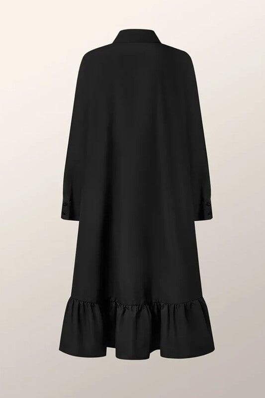 L/S Shirt Dress Pleat Hem cezele
