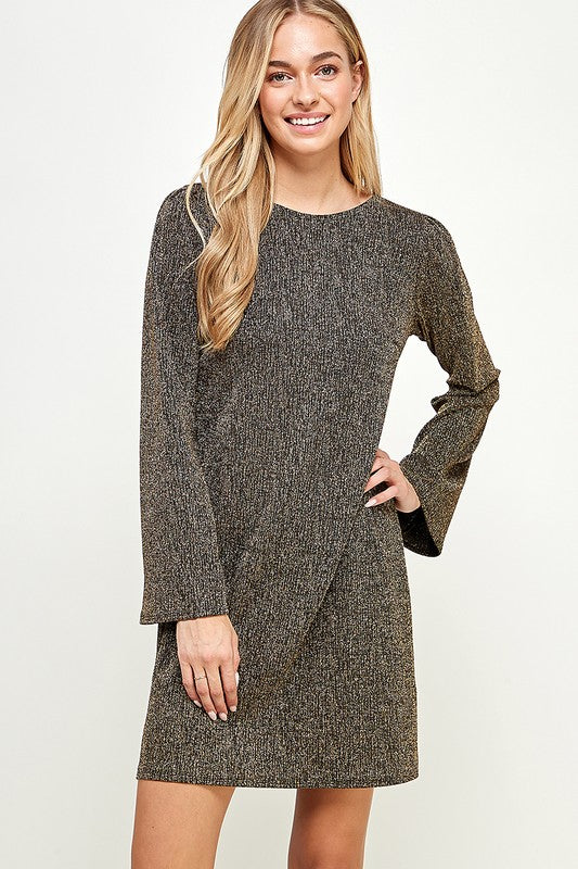 Lurex Shimmer LS Dress 2 hearts