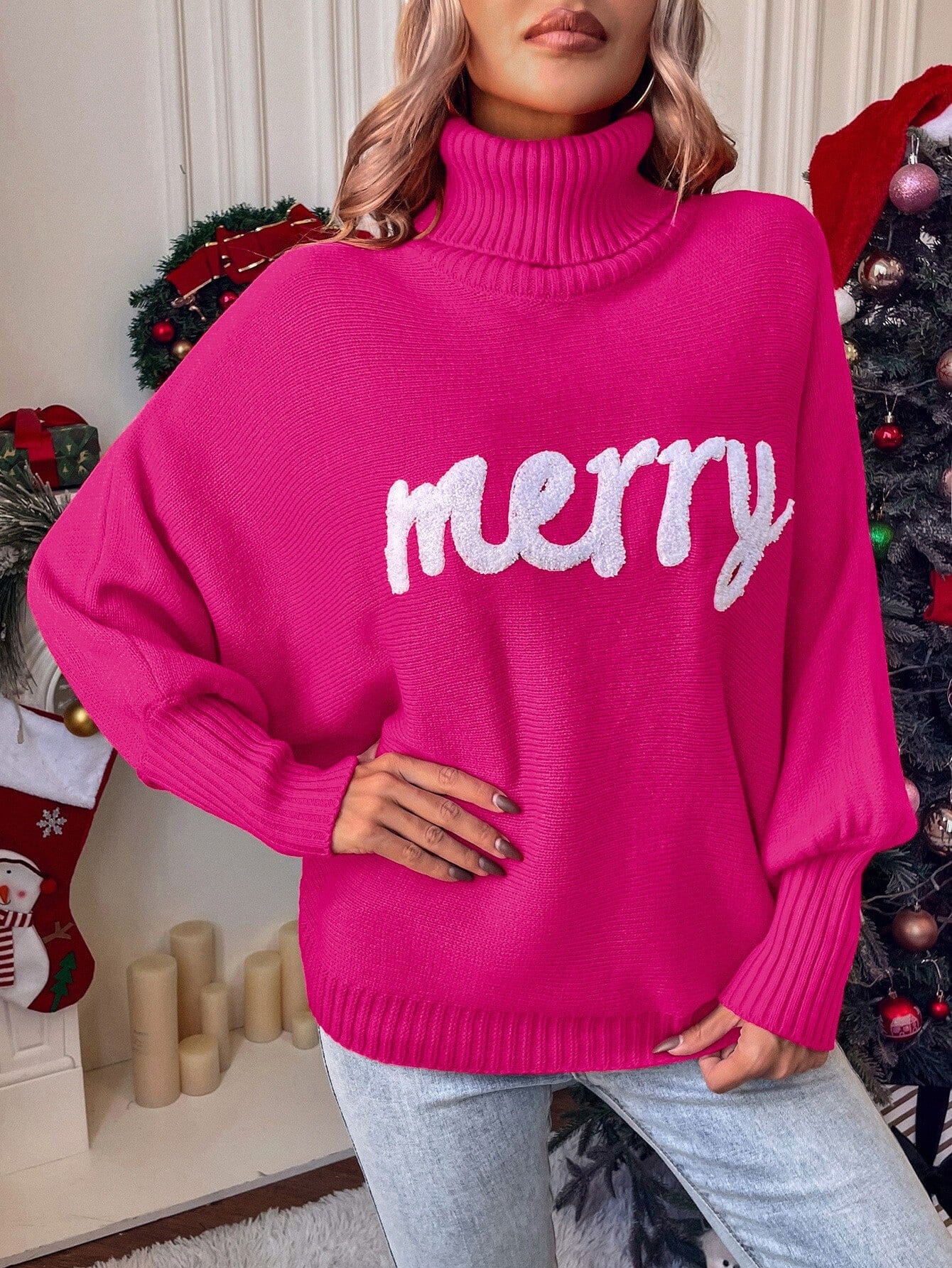 Merry Embroidered Sweater Shewin