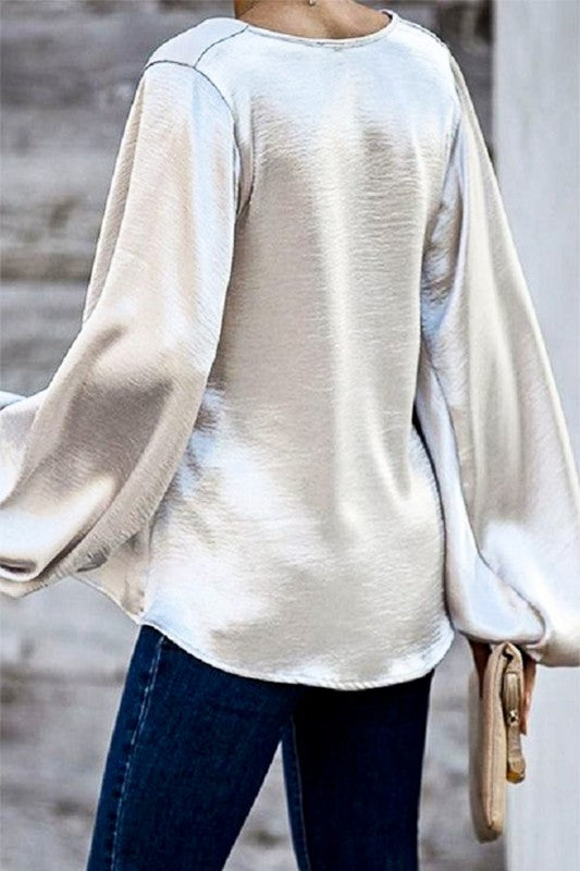 Metallic Bubble Sleeve mazik