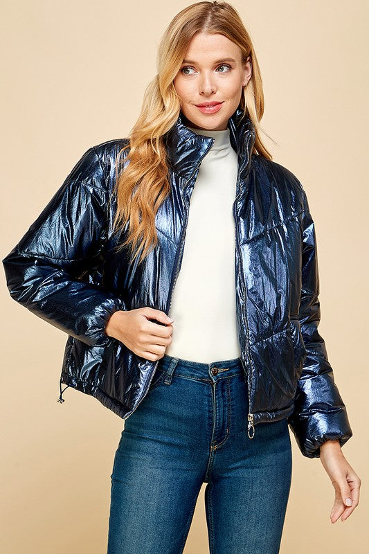 Metallic Puffer Jacket TCEC