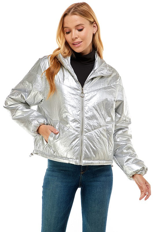Metallic Puffer Jacket TCEC