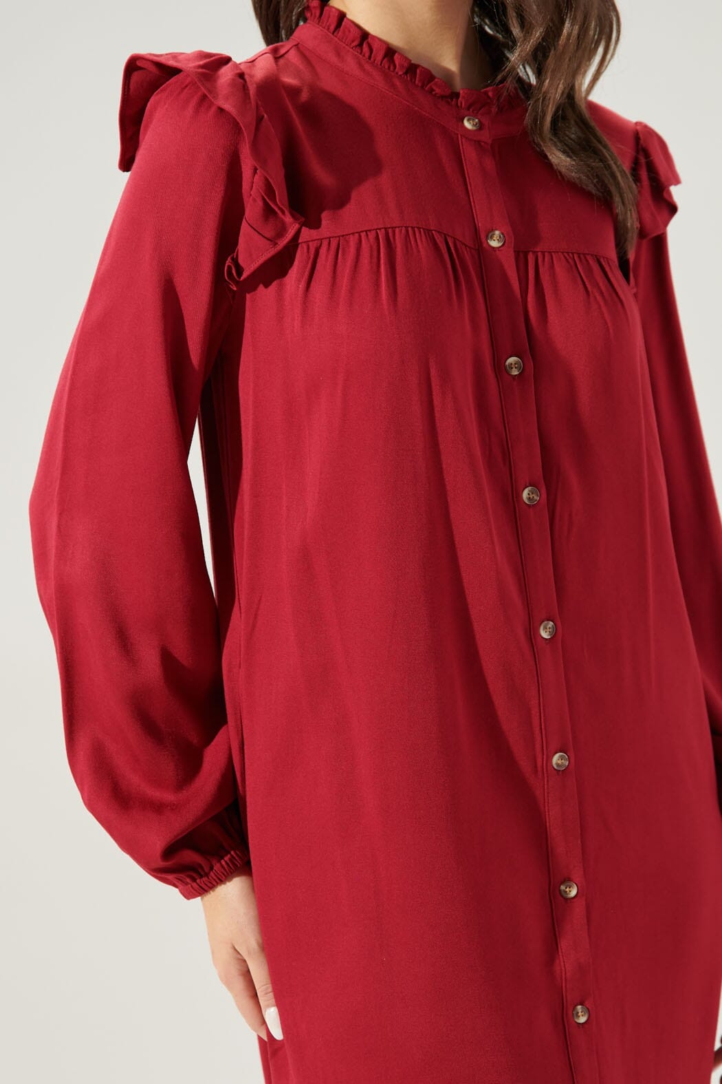 Pave the Way Button Down Shift Dress Sugarlips