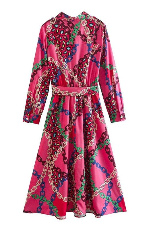 Pink Chain Dress Sundayup