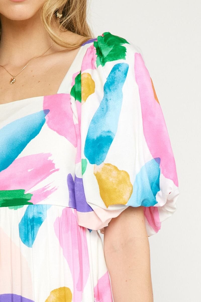 Pink/Blue Brushstroke Midi entro