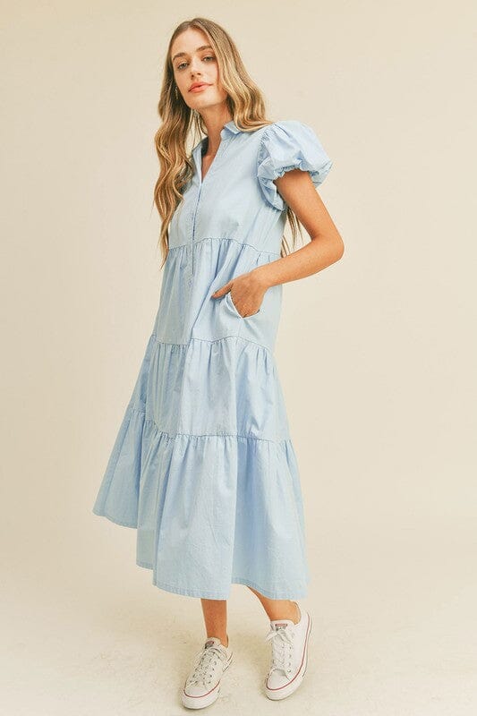 Poplin Button Up Midi &merci