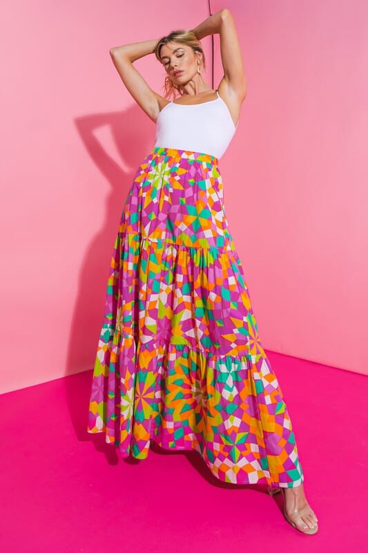 Printed Poplin Maxi Flying tomato