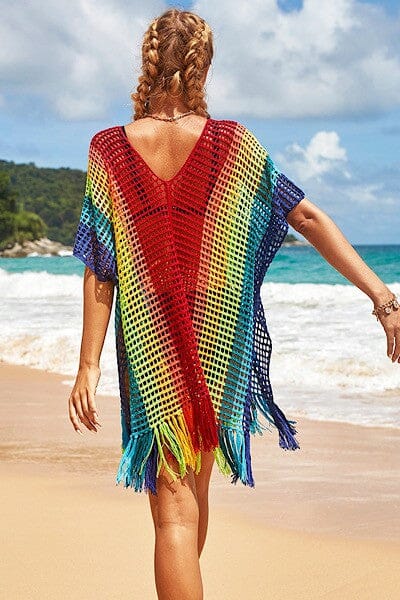 Rainbow Crochet Coverup Miss Sparkling