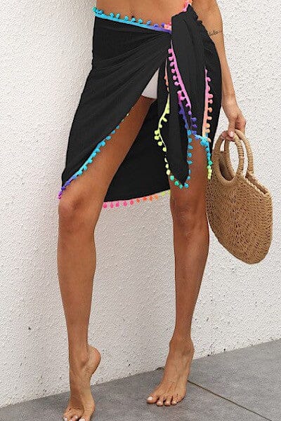 Rainbow Pom Pom Coverup Miss Sparkling