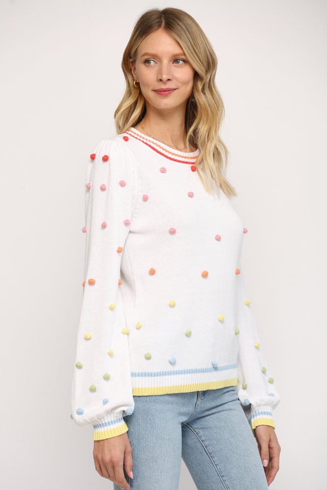 Rainbow Pom Pom Sweater Fate