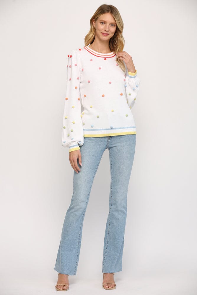 Rainbow Pom Pom Sweater Fate