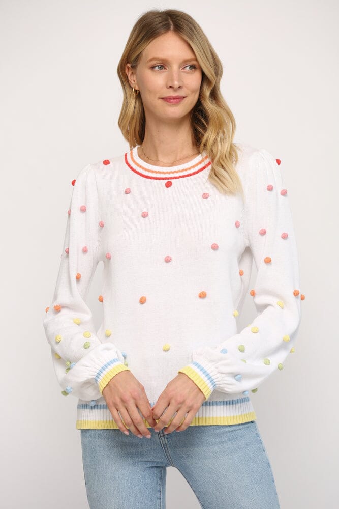Rainbow Pom Pom Sweater Fate