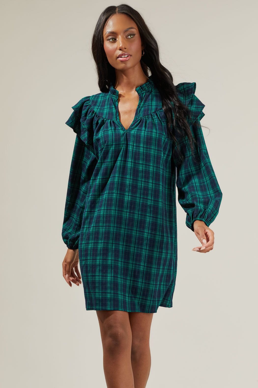 Raquel Plaid Babydoll Dress – SNAP-Something New And Pretty