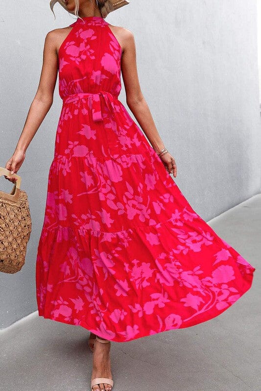 Red and Pink Maxi Esley