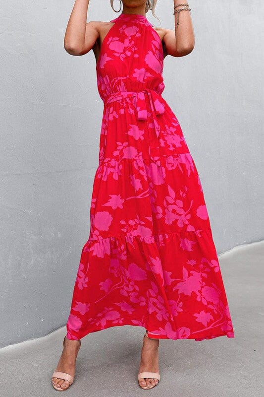 Red and Pink Maxi Esley