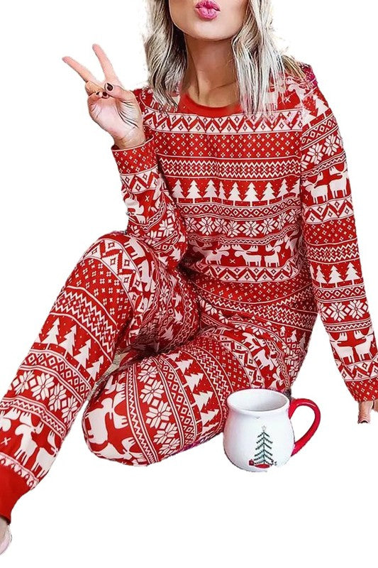 Red Fair Isle PJs Shiying