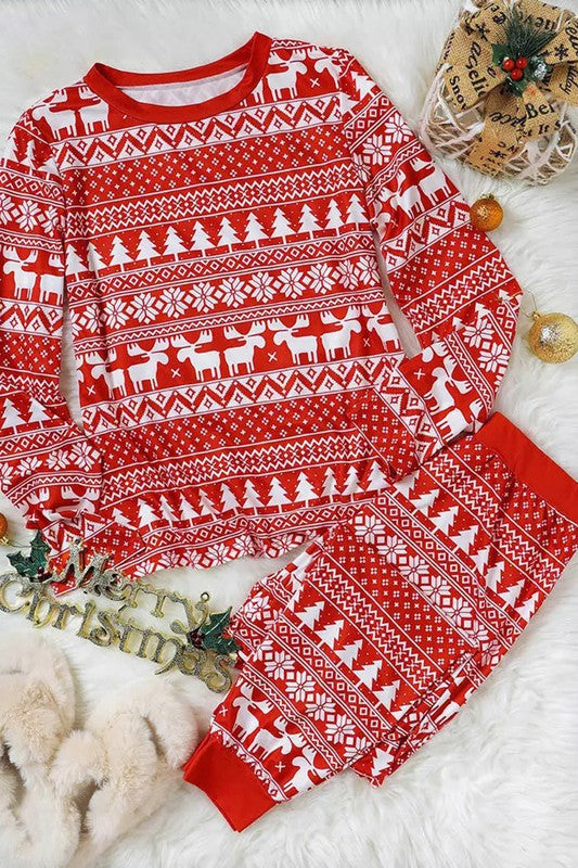 Red Fair Isle PJs Shiying