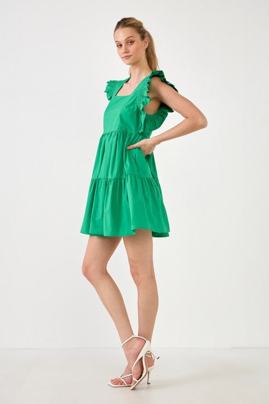Ruffled Dreess with Smocking Detail 2.7 August