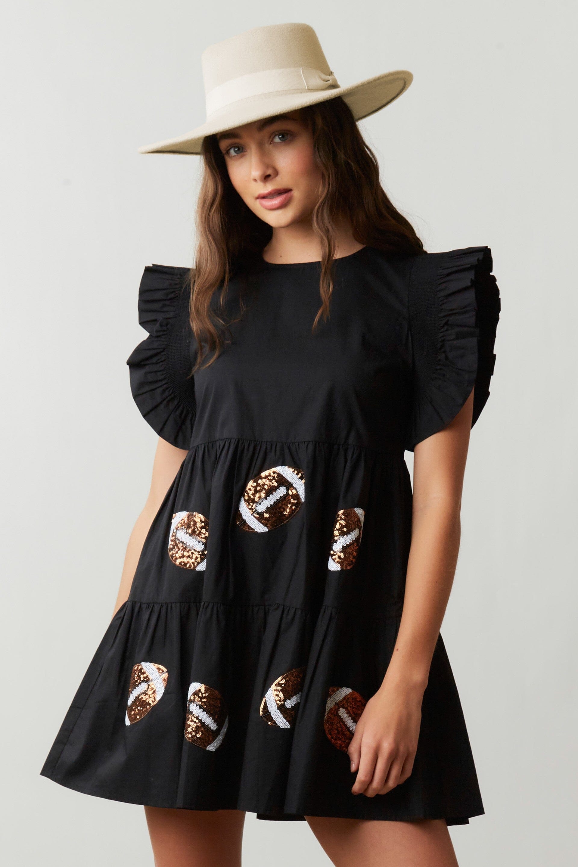 Sequin Football Dress SNAP-Something New And Pretty Sequin Football Dress SNAP-Something New And Pretty