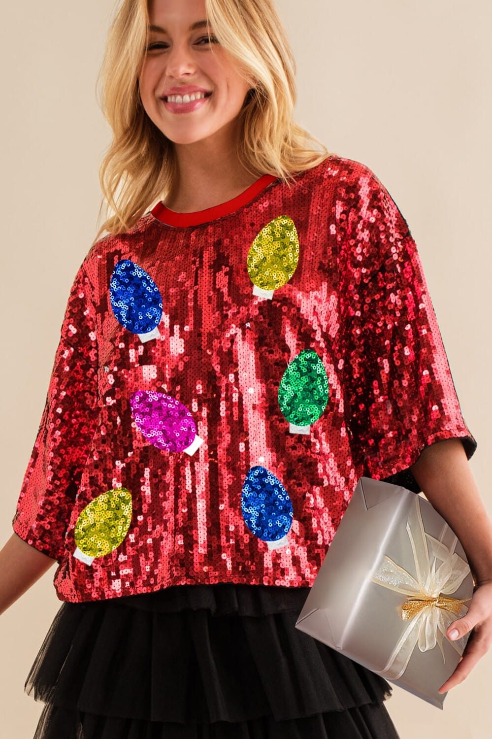 Sequin Light Top Main Strip