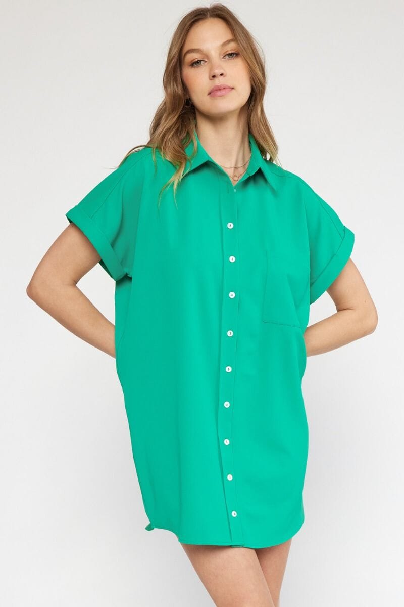 Shirt Dress with Pocket entro
