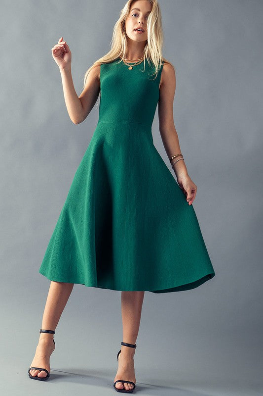 Sleeveless A Line Dress Knit Trend Notes