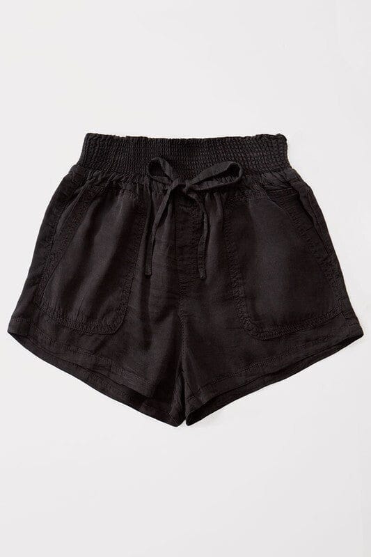 Smocked Waist Chambray Shorts Trend Notes