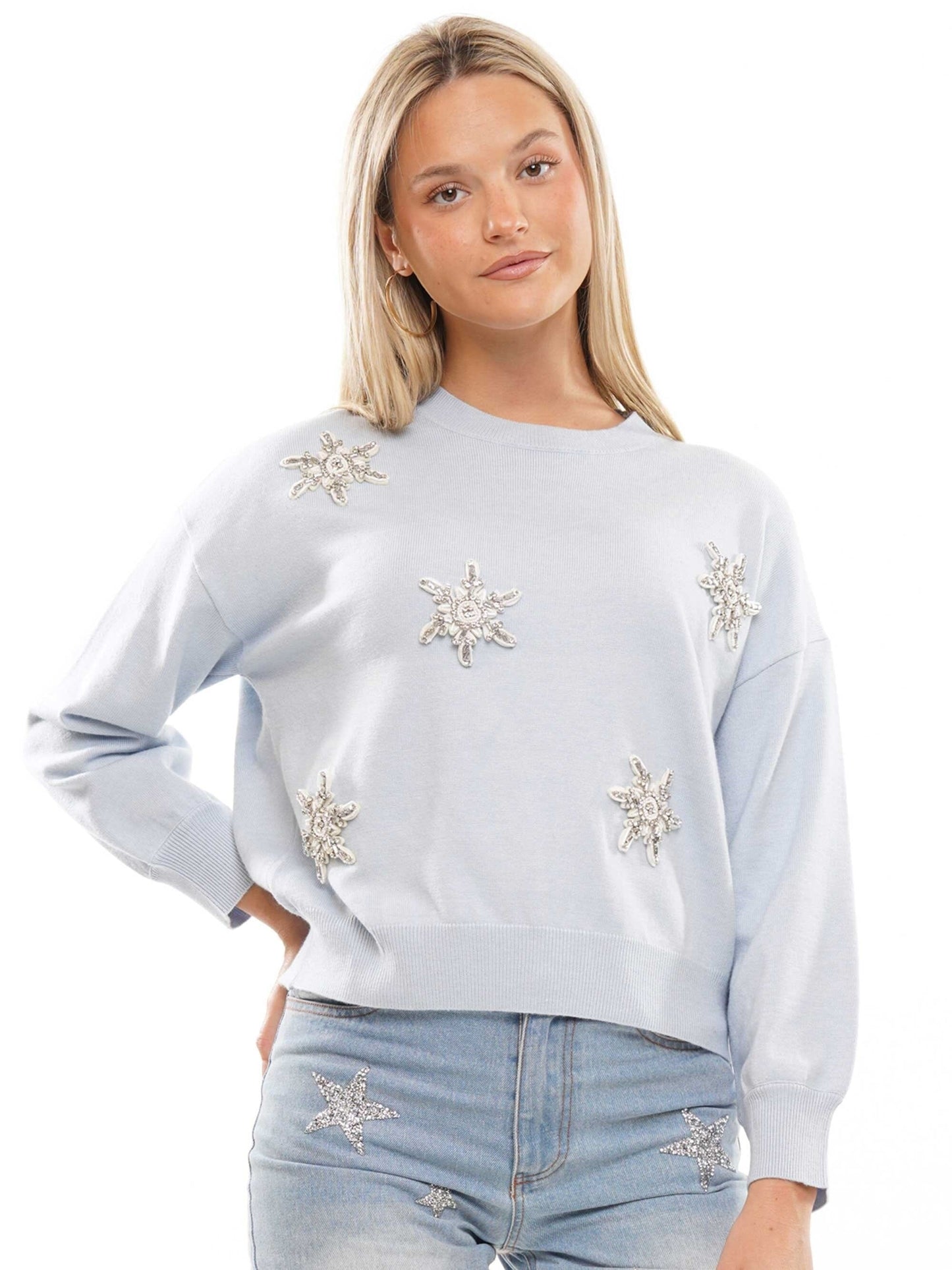 Snowflake Knitted Top why dress