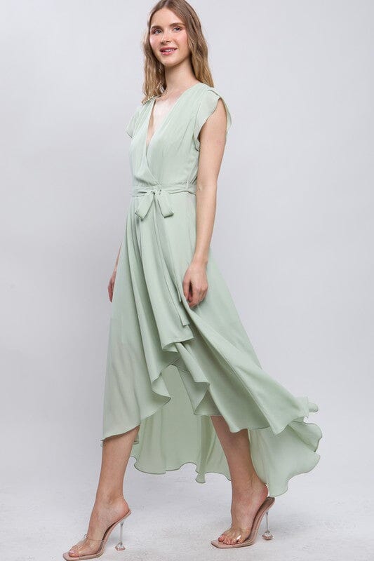 Solid Hi-Low Maxi love tree fashion