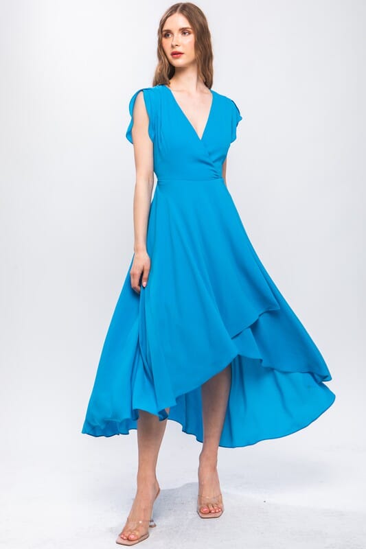 Solid Hi-Low Maxi love tree fashion