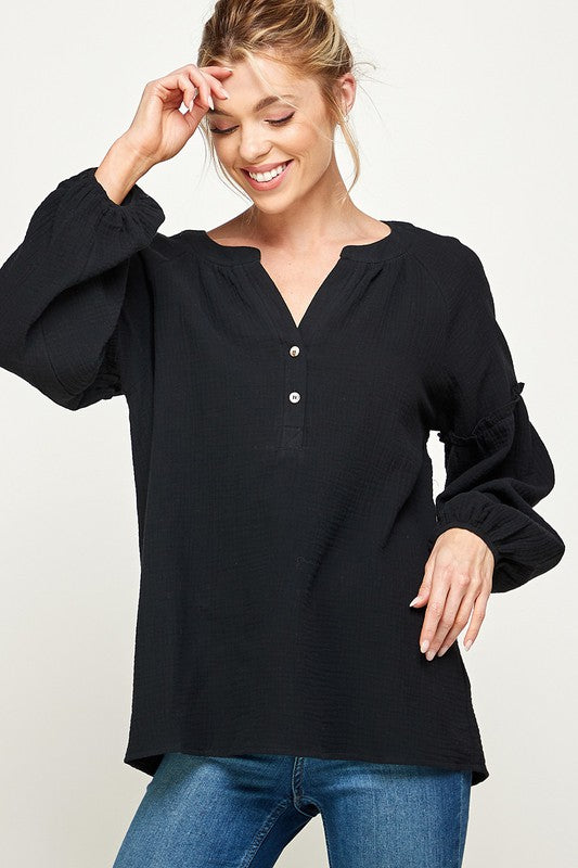 Split Neck Bishop Top solution