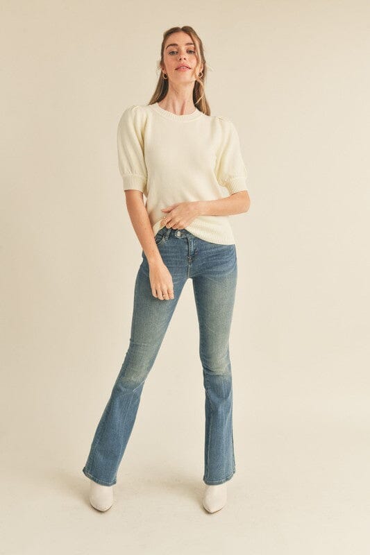 SS Puff Sleeve Sweater &merci