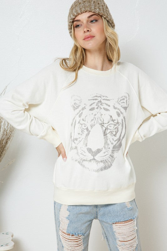 Star Eye of the Tiger Sweatshirt Blue B