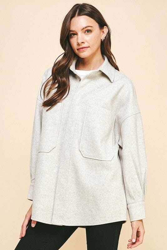 Suede Button Down jacket Pinch