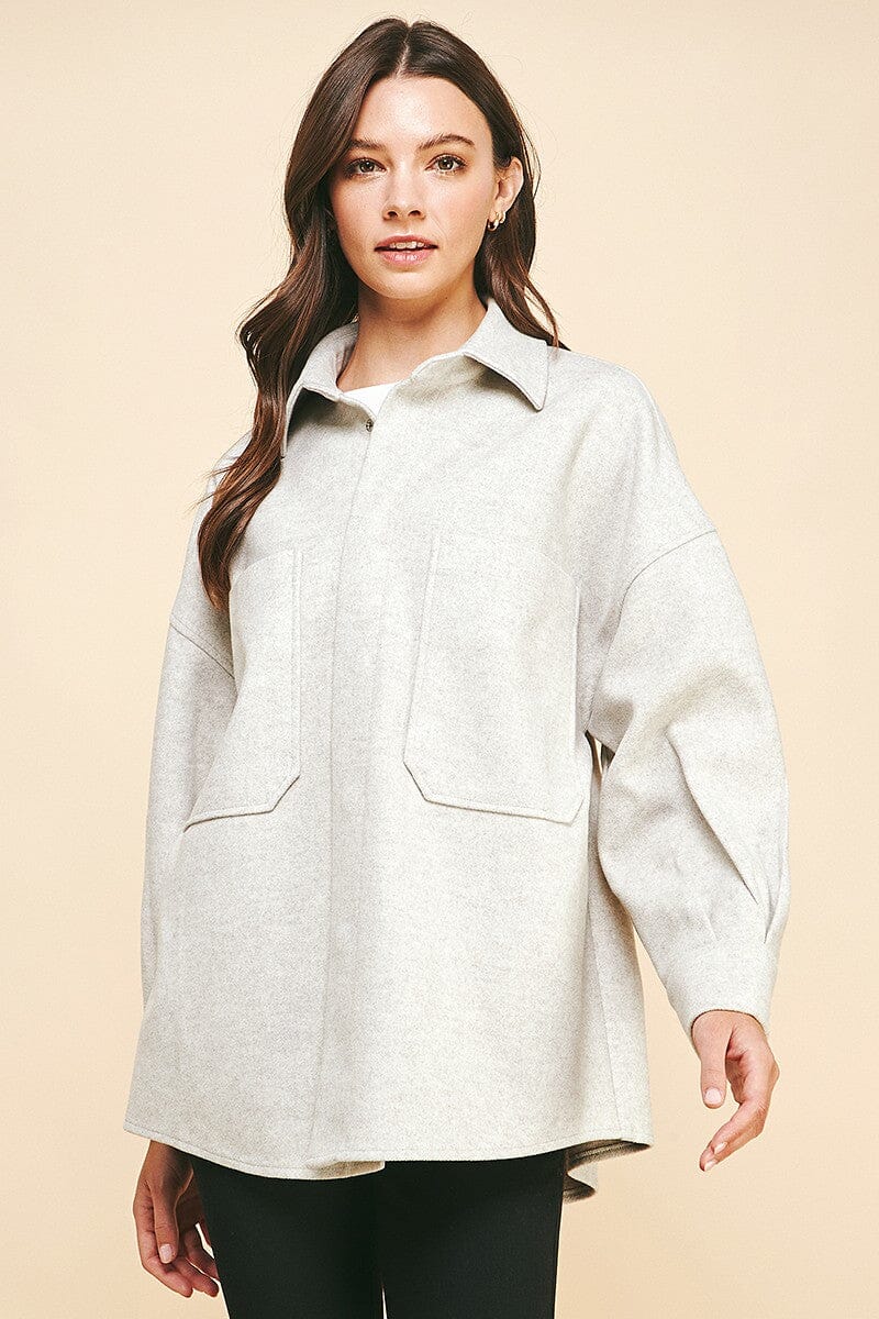 Suede Button Down jacket Pinch