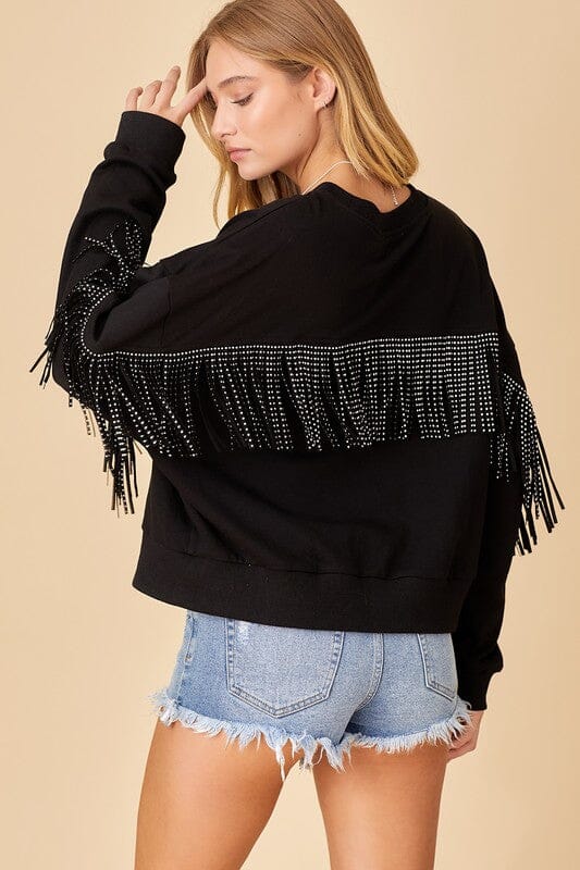Sweater Top with Tassels baevely
