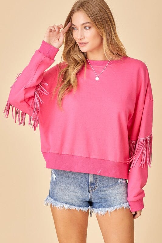 Sweater Top with Tassels baevely