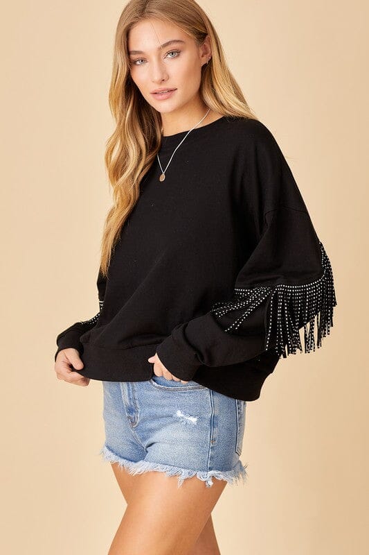 Sweater Top with Tassels baevely
