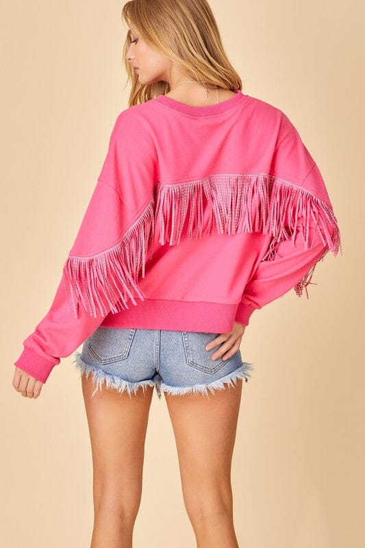 Sweater Top with Tassels baevely