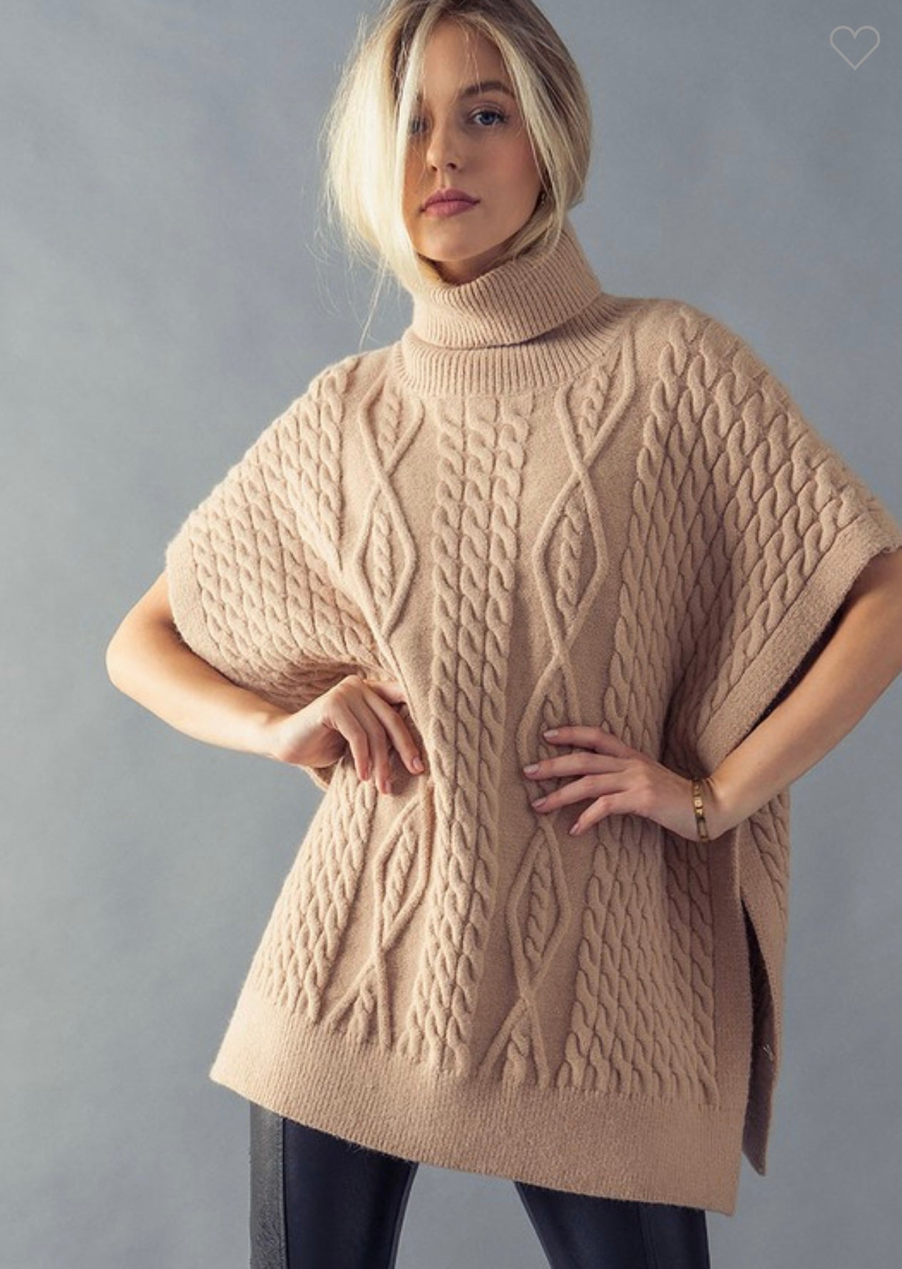 Turtleneck Cable Knit Tunic Trend Notes