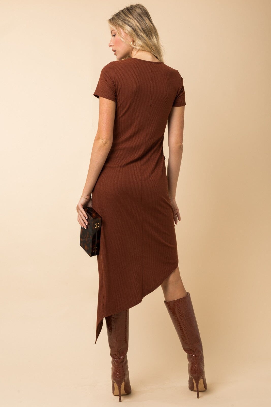 Twist Wrap Midi Dress Gilli