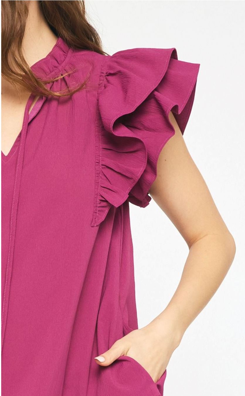 V Neck Tiered Dress entro