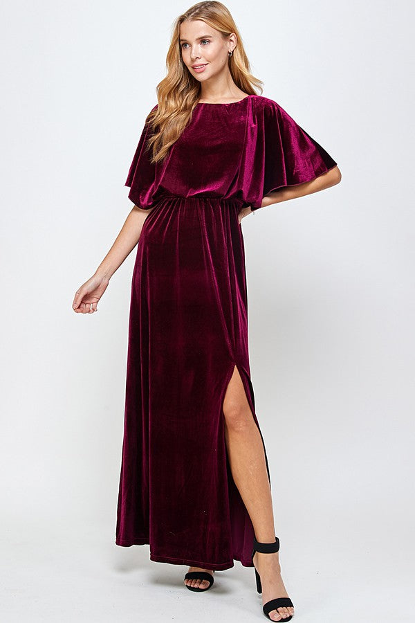 Velvet Maxi w/ Sleeves see and be seen